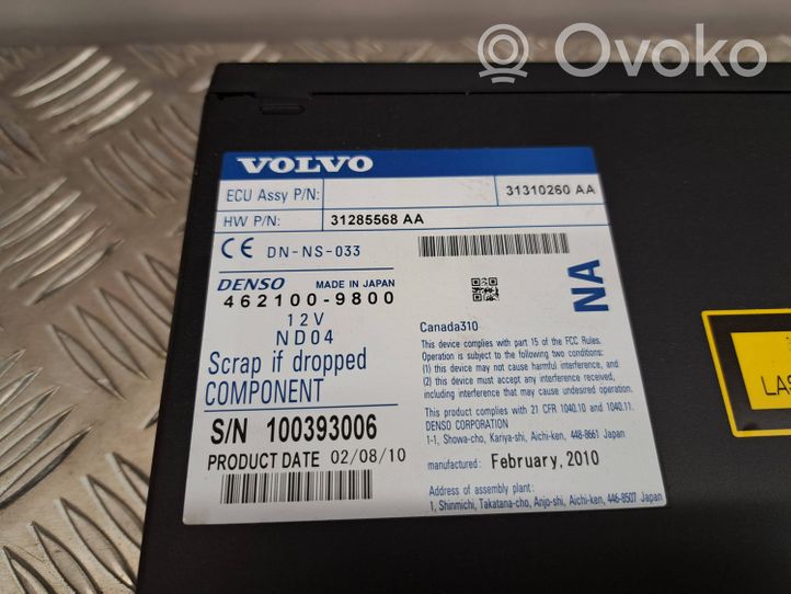 Volvo XC70 Navigācijas (GPS) sistēmas CD/DVD lasītājs 31285568AA