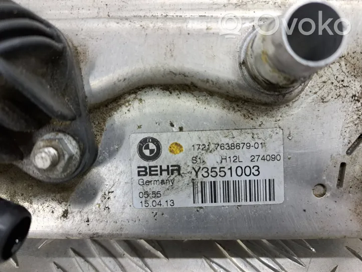 BMW 5 F10 F11 Радиатор масла двигателя 7638679