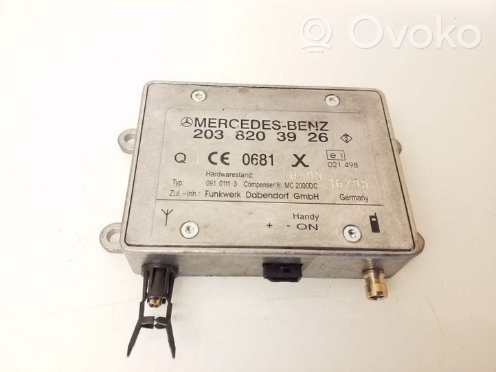 Mercedes-Benz C AMG W203 Aerial antenna amplifier 2038203926