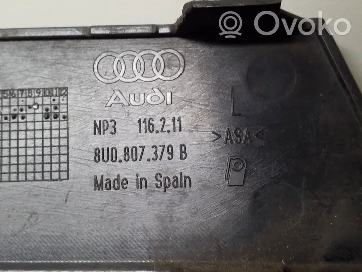 Audi Q3 8U Priekšpusē dekoratīva bampera uzlikas 8U0807379B