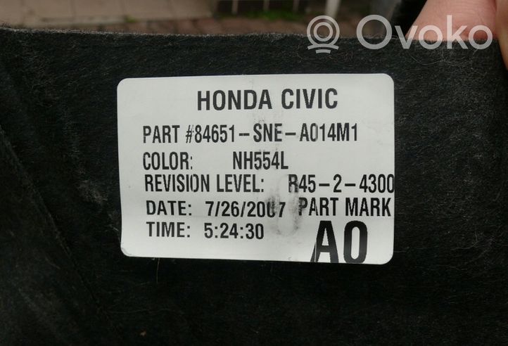 Honda Civic Tavaratilan pohjan tekstiilimatto 84651SNEA014M1