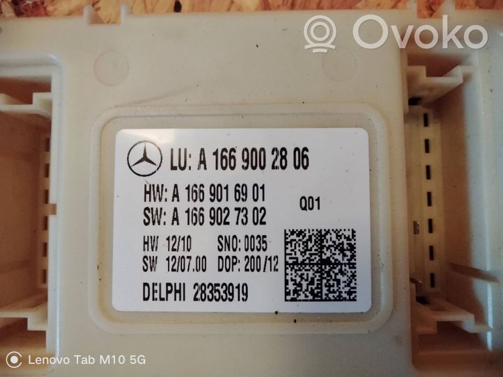 Mercedes-Benz ML W166 Controllo multimediale autoradio A1669002806