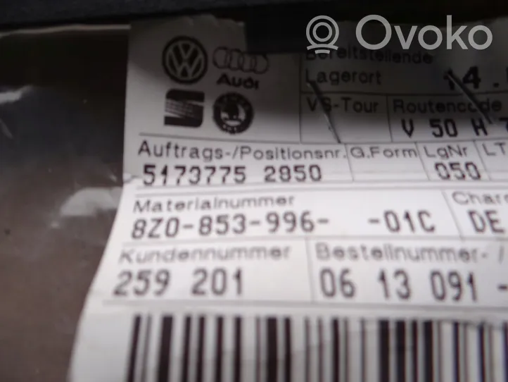 Audi A2 Kita slenkscių/ statramsčių apdailos detalė 8Z0853996