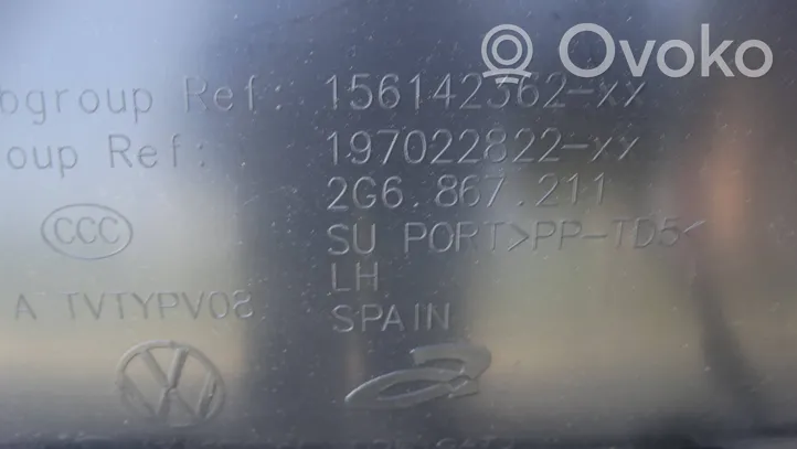 Volkswagen Polo VI AW Apmušimas galinių durų (obšifke) 2G6867211