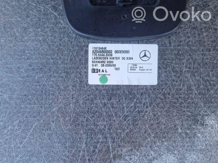 Mercedes-Benz C W204 Tavaratilan kaukalon tekstiilikansi A2046800102