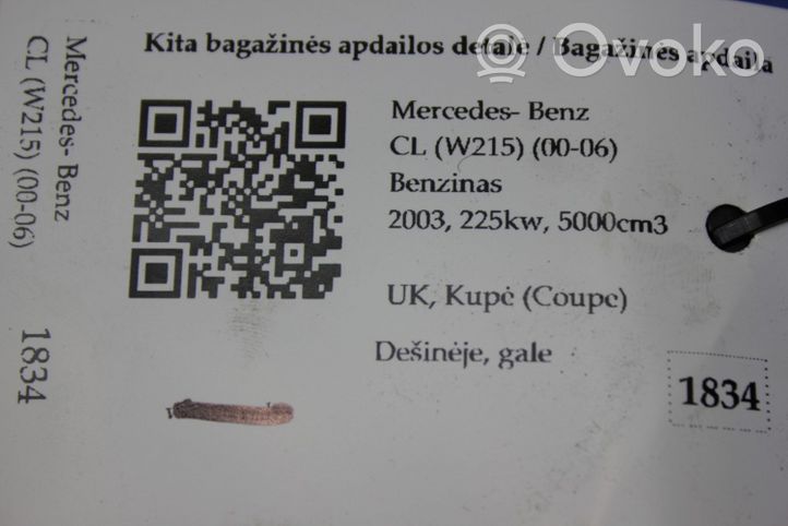 Mercedes-Benz CL C215 Otros elementos de revestimiento del maletero/compartimento de carga 1408300042