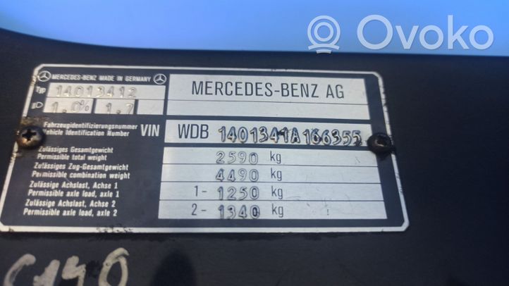 Mercedes-Benz S W140 Panel mocowania chłodnicy / góra 1408170820