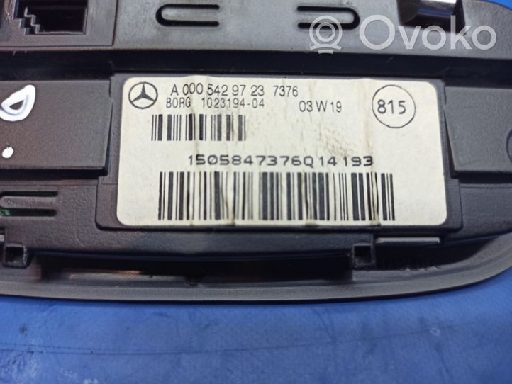 Mercedes-Benz S W220 Pantalla de visualización del sensor de aparcamiento PDC A0005429723