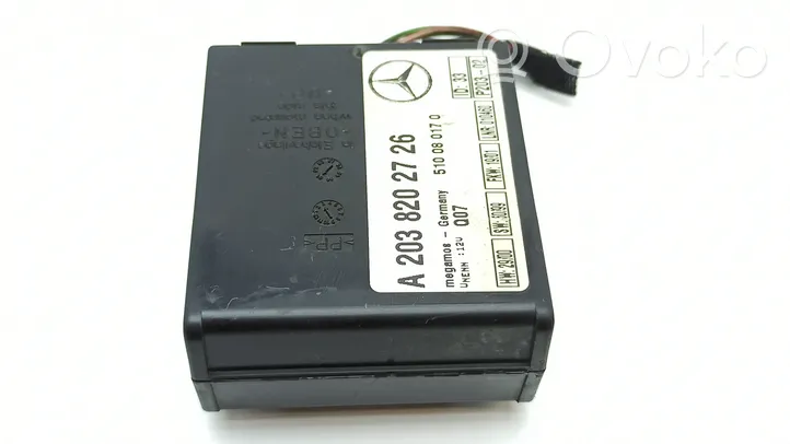 Mercedes-Benz C W203 Boîtier module alarme A2038202726