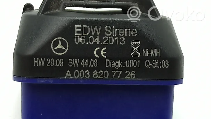 Mercedes-Benz E W212 Alarm system siren A0038207726