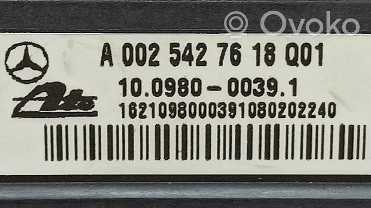 Mercedes-Benz CLK A208 C208 Capteur de vitesse de lacet d'accélération ESP A0025427618