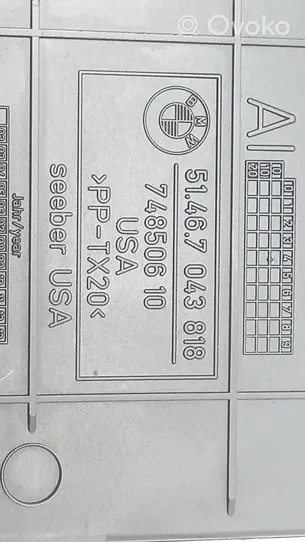 BMW Z4 E85 E86 Główny schowek tunelu środkowego 7043818