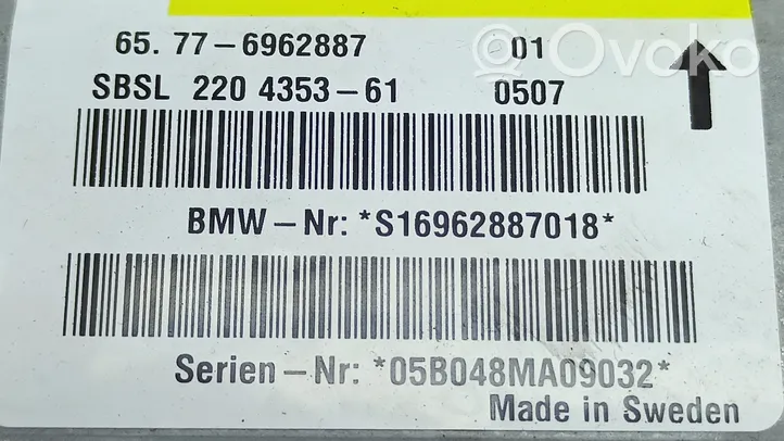 BMW Z4 E85 E86 Sterownik / Moduł Airbag 6962887