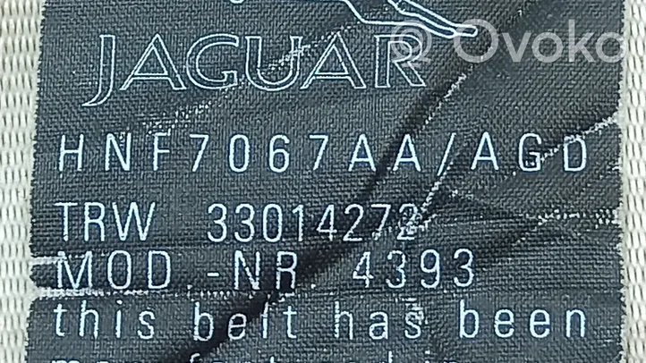 Jaguar XJ X308 Pas bezpieczeństwa fotela tylnego HNF7067AA