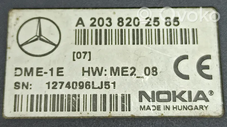 Mercedes-Benz ML W163 Unité de commande, module téléphone A2038202585