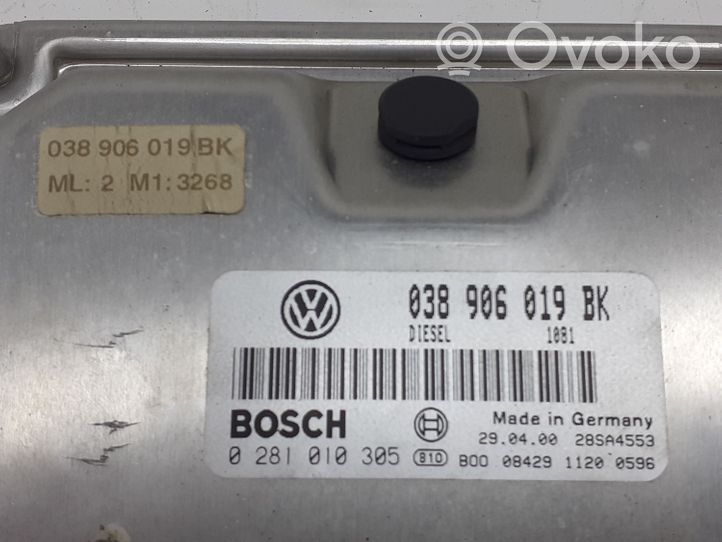 Volkswagen PASSAT B5 Engine control unit/module 038906019BK