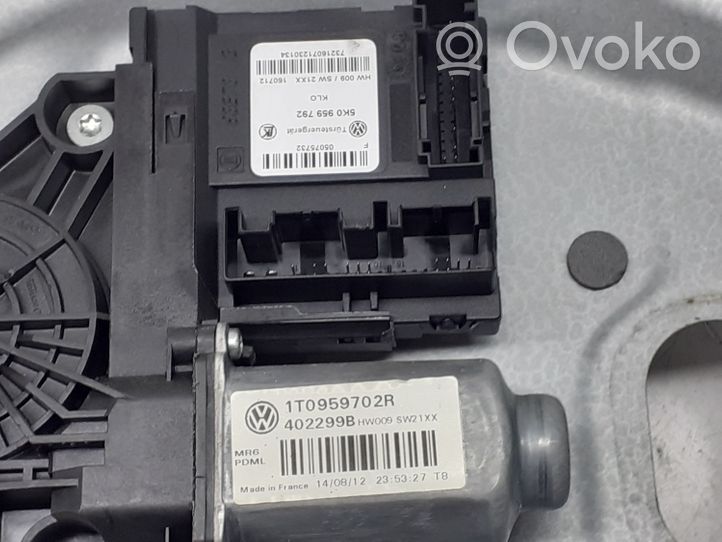 Volkswagen Touran II Mécanisme de lève-vitre avec moteur 1T2837729BA