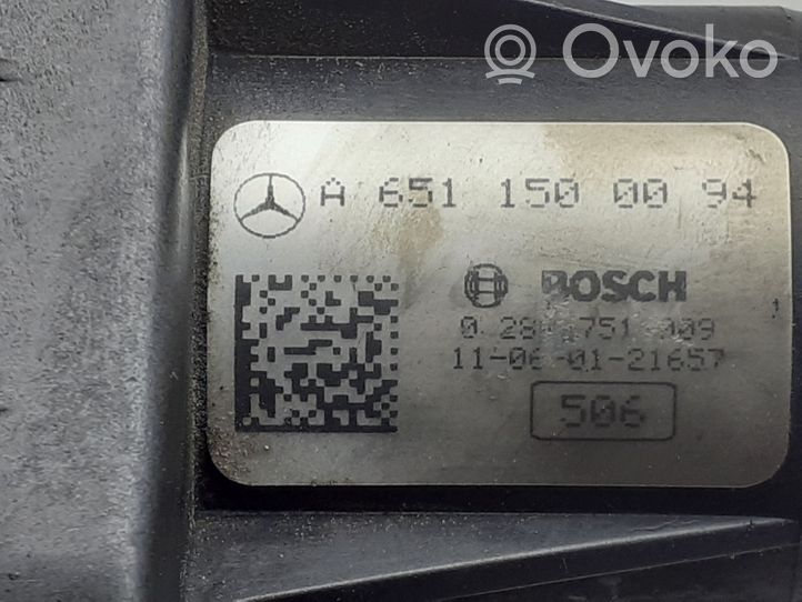 Mercedes-Benz Vito Viano W639 Attuatore/motore della valvola del collettore di aspirazione A6511500094