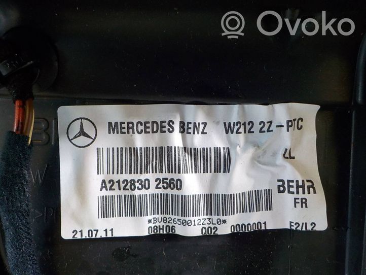 Mercedes-Benz E W212 Nagrzewnica / Komplet A2128302560