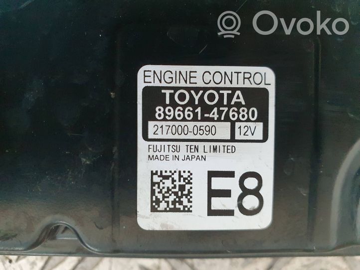 Toyota Prius (XW50) Unité de commande, module ECU de moteur 89661-47680