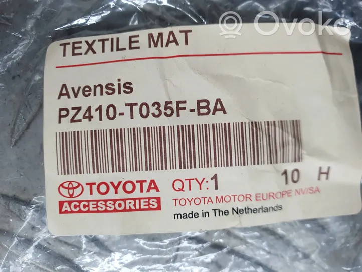 Toyota Avensis T250 Kit tapis de sol auto PZ410-T035F-BA