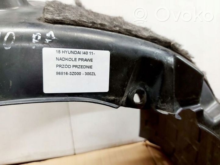 Hyundai i40 Rivestimento paraspruzzi passaruota anteriore 86816-3Z000