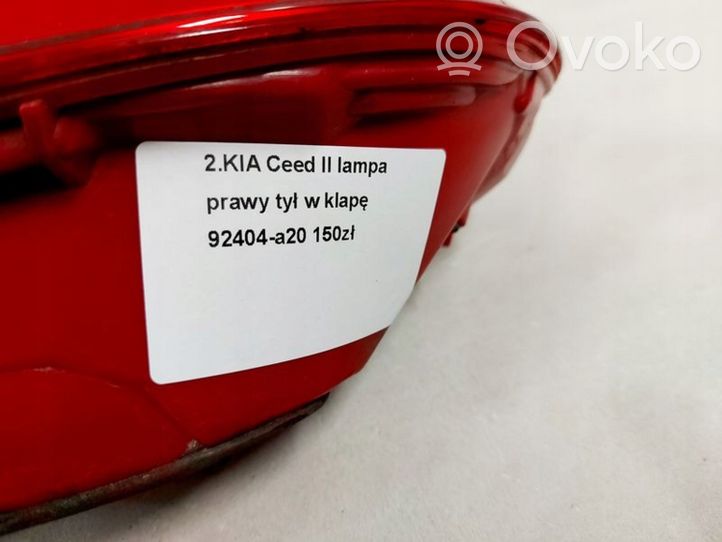 KIA Ceed Lampy tylne / Komplet 92404-A20