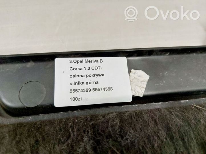 Opel Meriva B Osłona górna silnika 55574399 55574398