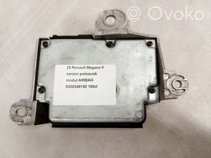 Renault Megane II Gaisa spilvenu vadības bloks  8200246182