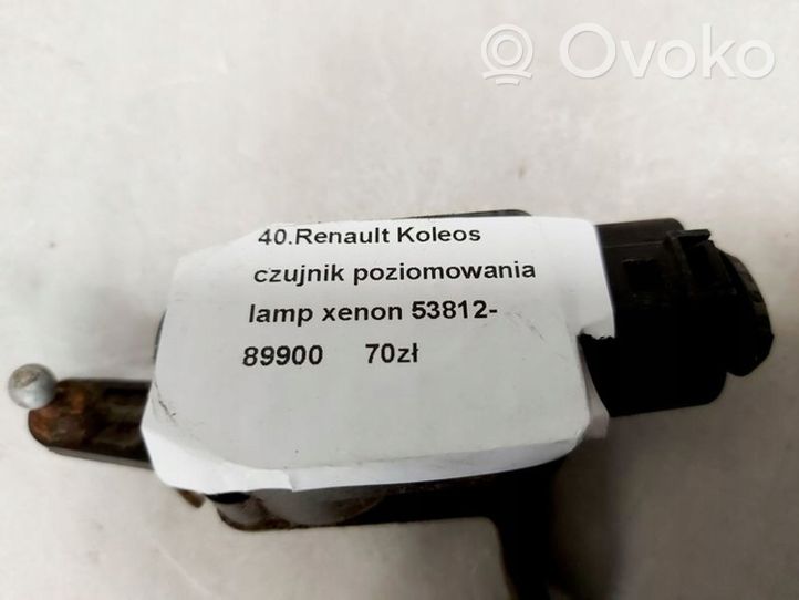 Renault Koleos I Sensore di livello faro/fanale 53812-89900