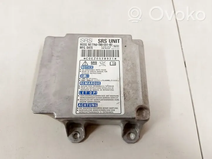 Honda Insight Airbag control unit/module 77960-TM8-E811-M2