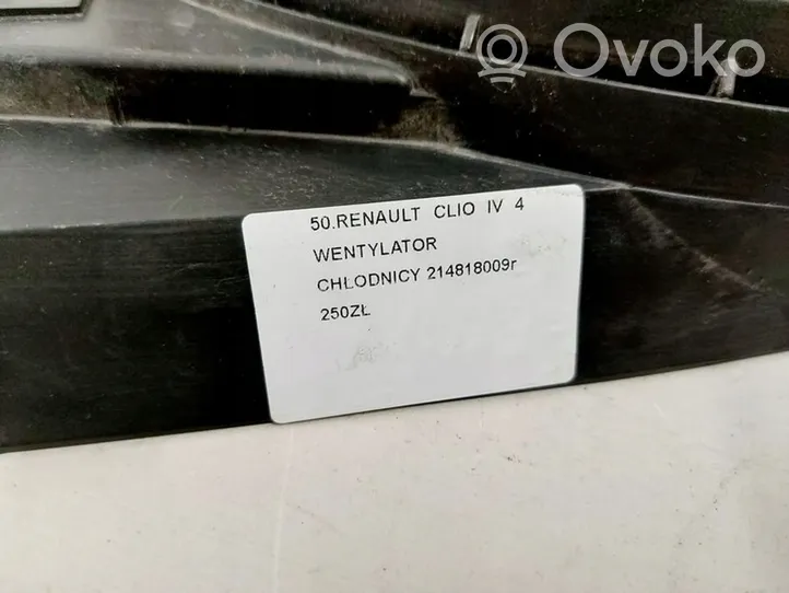 Renault Clio IV Elektryczny wentylator chłodnicy 214818009R