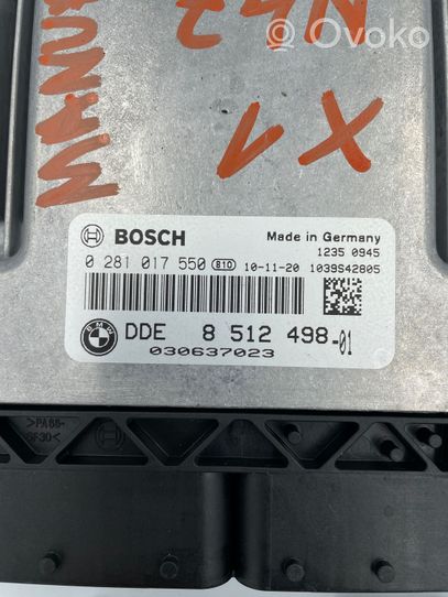 BMW X1 E84 Kit calculateur ECU et verrouillage 8512498