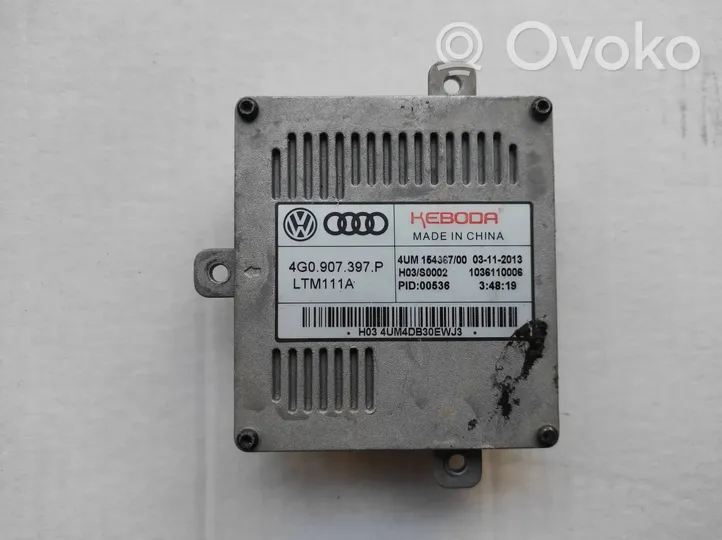 Audi A6 S6 C7 4G Xenon-valojen ohjainlaite/moduuli 4G0907397P