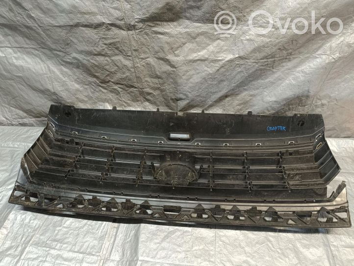 Volkswagen Crafter Maskownica / Grill / Atrapa górna chłodnicy 7C0853653F