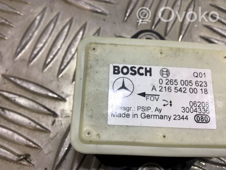 Mercedes-Benz E W211 Sensor ESP de aceleración de frecuencia del intermitente A2165420018