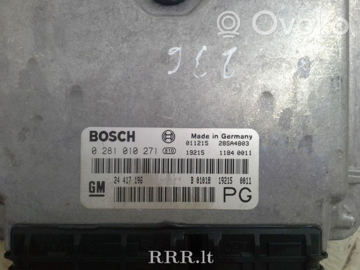 Opel Vectra B Variklio valdymo blokas 0281010271