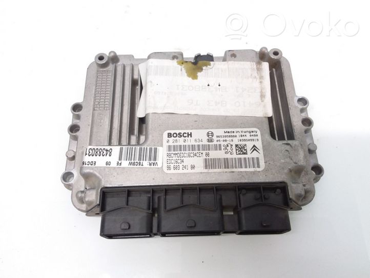 Peugeot 307 Sterownik / Moduł ECU 9660324180