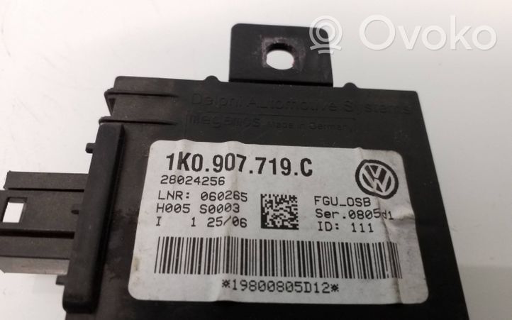 Volkswagen Touran I Hälytyksen ohjainlaite/moduuli 1K0907719C