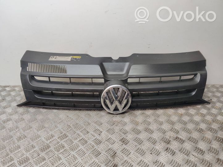 Volkswagen Transporter - Caravelle T5 Grille calandre supérieure de pare-chocs avant 7E0853653