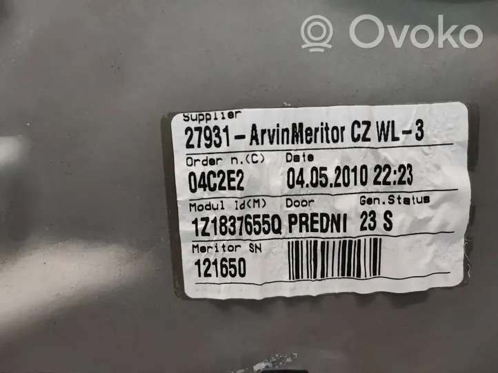 Skoda Octavia Mk2 (1Z) Etuikkunan nostomekanismi ilman moottoria 1Z1837655Q