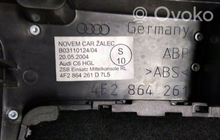 Audi A6 S6 C6 4F Ozdoba tunelu środkowego 4F2864261D