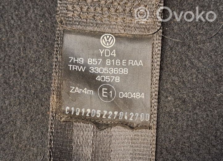 Volkswagen Transporter - Caravelle T5 Third row seat belt 7H9857816E