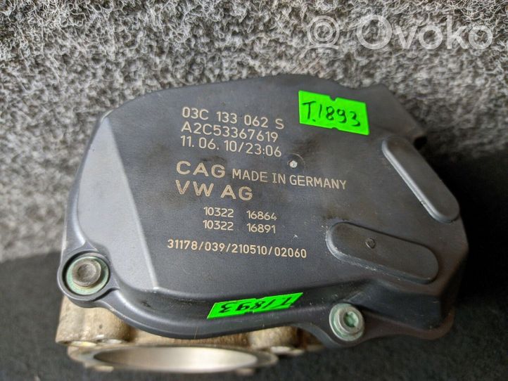 Volkswagen Eos Clapet d'étranglement 03C133062S