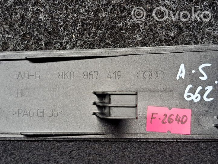 Audi A4 S4 B8 8K Rivestimento della portiera anteriore (modanatura) 8K0867419