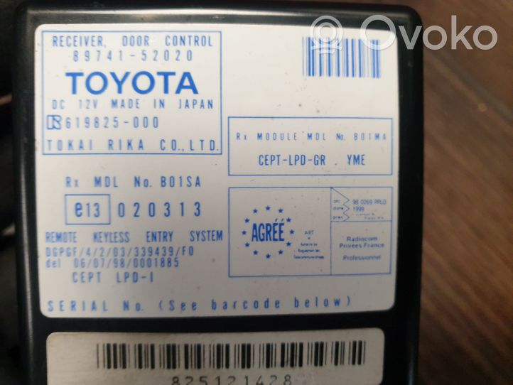 Toyota Yaris Centralina/modulo immobilizzatore 619825000