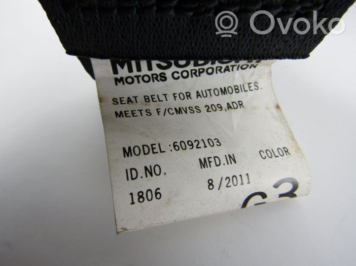 Mitsubishi Outlander Ceinture de sécurité arrière 