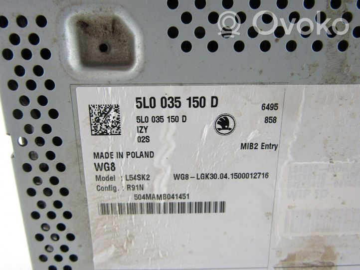 Skoda Yeti (5L) Panel / Radioodtwarzacz CD/DVD/GPS 
