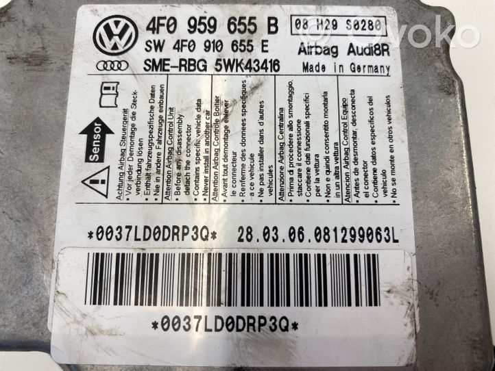 Audi A6 S6 C6 4F Module de contrôle airbag 4F0959655B