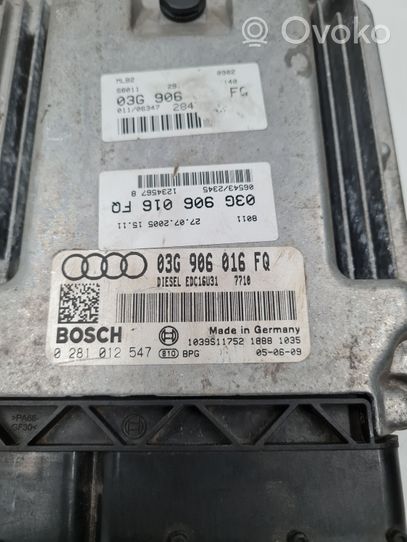 Audi A4 S4 B7 8E 8H Variklio valdymo blokas 03G906016FQ